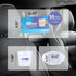 AUTOSACK 50 Bags Portable Car Trash Bags, Self-Adhesive Stand-up Disposable for Car, Kitchen, Office
