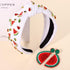 Watermelon Rhinestone Crystal Headbands for Women's Summer Beach Vacation Outfits (Watermelon 1, Set of 3)