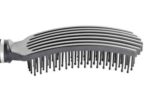 Premium Mini Tangle Buster Brush, Soft Nylon Bristles, Teal and Pink Color, Ideal for Wet and Dry Hair