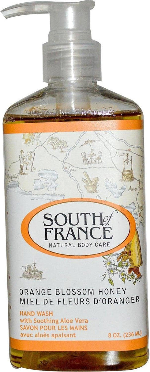 South Of France Liquid Soap - Orange Blossom Honey, 8 Fluid Ounce