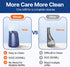 Bitvae C6 Portable Cordless Water Flosser for Teeth Cleaning, 6 Jet Tips, USB Rechargeable, IPX7 Waterproof, Midnight