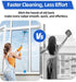 ScroRich 65'' 2-in-1 Window Washing Kit with Extension Pole, Window Cleaning Kit with Scrubber and Rotating Head