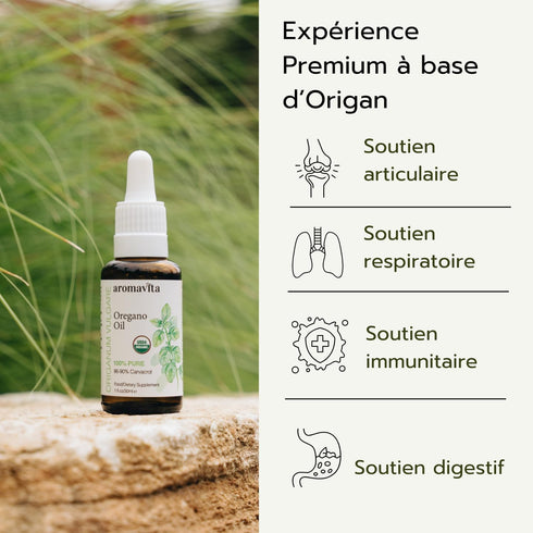 Essential Organic Oil of Oregano - 100% Pure Undiluted Greek Oregano Oil with Carvacrol - 1 FL.OZ/30ml