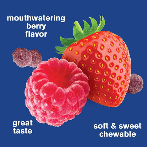 Zinc Gummies 50 mg - Supports Healthy Immune Function and Antioxidant Health, Natural Berry Flavor, Gluten-Free, 60