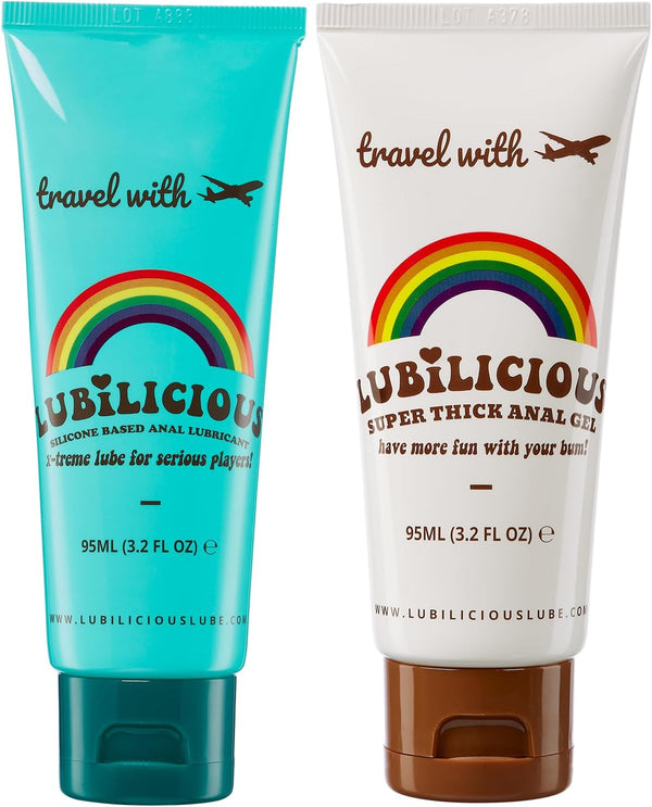 Lubilicious Silicone Based Lube & Jelly Water Based Lubricant Combo Pack Premium
