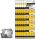 50 Pack SR936SW 394 Watch Battery, Replacement AG9, SR45, LR45 LR936 G9 1.55V Alkaline Button Cell