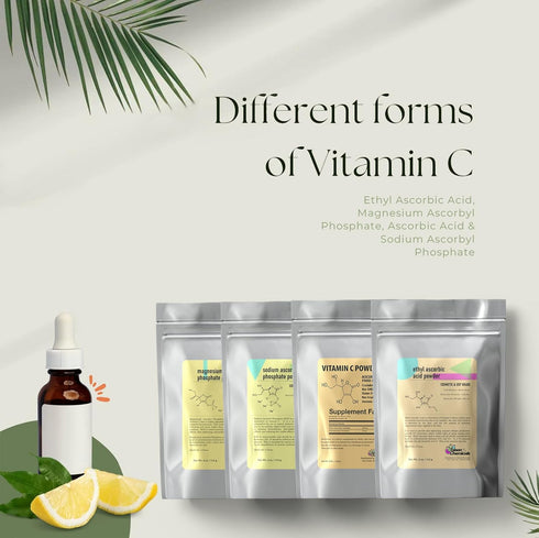 Organic Pure Vitamin C Powder, 8 Oz Ascorbic Acid Powder, Powerful Antioxidant for DIY Skin Care