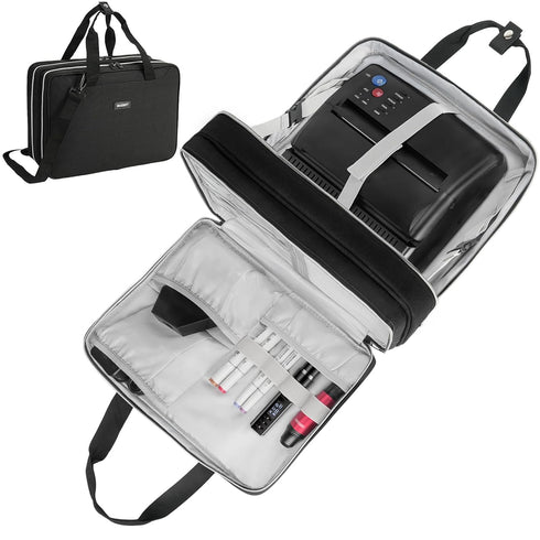 Tattoo Travel Case for Supplies, Carrying Bag for Equipment and Accessories, Tattoo Storage Organizer, Black, Bag Only
