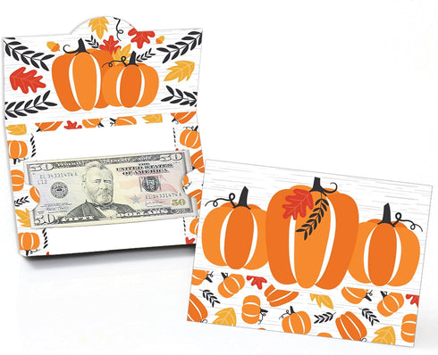 Big Dot of Happiness Fall Pumpkin - Halloween or Thanksgiving Party Money