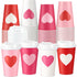 Jingmore 48 Pcs 12oz Valentine's Day Coffee Paper Cups with Lids Galentines Paper