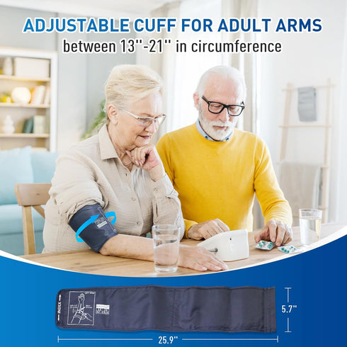Scian Extra Large Blood Pressure Cuff, 13-21 Inches (32-53cm), Compatible with Replacement Cuff for Big Arms
