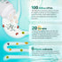 Probiotics Supplement 100 Billion CFU, 20 Strains, 2 Prebiotics & Digestive Enzymes for Gut Health, 100 Tablets.