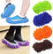 Home Mop Sweep Floor Cleaning Duster Cloth, Soft Slipper SY (1 Pair/Blue)