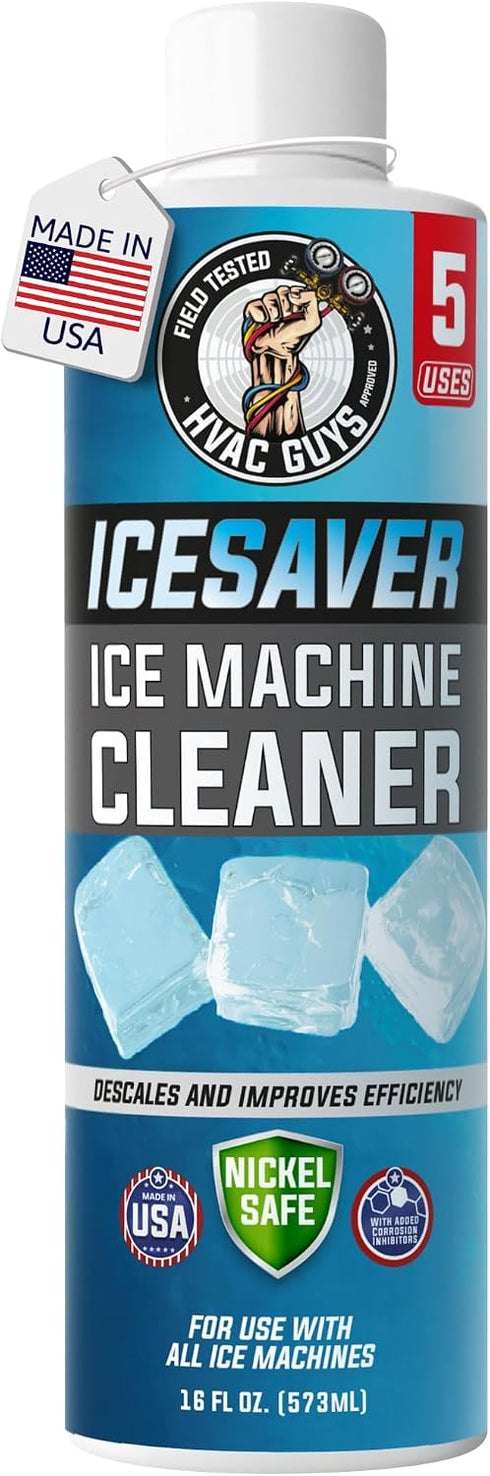 HVAC Guys Nickel Safe Ice Machine Cleaner and Descaler 16oz | Descales & Improves
