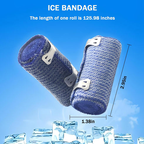 Yehenarn Needed,Reusable,Immediate (2.95in*125.98in) Ice Tape, Athletic Tape, Instant Cold Compression Tape Wrap, Self
