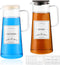 50oz Laundry Detergent Dispenser - 2Pcs Glass Dispenser for Bleach, Fabric Softener, Liquid Laundry Soap