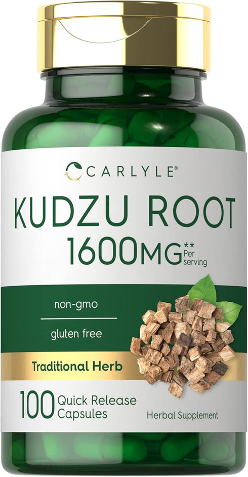 Carlyle Kudzu Root | 100 Extract Capsules | Non-GMO and Gluten Free Traditional Herbal Supplement