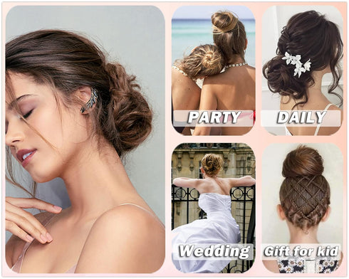 Messy Bun Hair Piece, Thick Updo Scrunchies Hair Extensions for Women, Dark Auburn