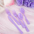 WDF 160 Piece Purple Plastic Silverware - Heavy Duty Includes 80 Forks, 40 Spoons, 40 Knives, Lavender Utensils for