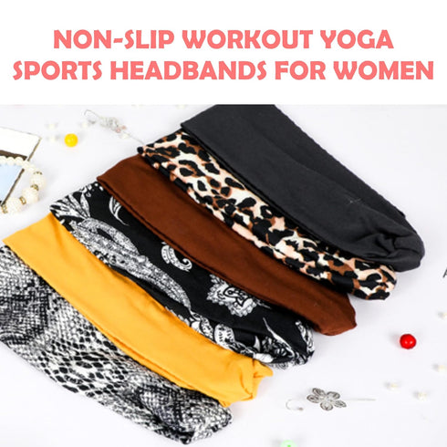 Lotus78 Pack of 12 Wide Headbands for Women - Non Slip Fashionable Sports Hair Bands, Soft Elastic Stretchy, Multicolor