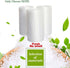Small Trash Bags, 4 Gallon, Clear White, Waste Basket Bin Liners for Bathroom, Kitchen, Office, Home, 125 Count