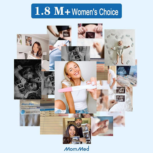 MOMMED 99% 6 Packed,Accurate Pregnancy Test Sticks - HCG Midstream Tests, HCG Test Strips Detection Over Accuracy, Home