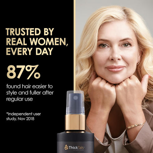 Instant Hair Thickening Spray for Women & Men, Sulphate-Free, Caffeine & Keratin Infused, 3.4 fl.oz
