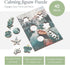 Set Scentered Wooden Jigsaw Puzzle & Aromatherapy Gift - Mindfulness Activity Puzzle for Stress Relief - Calm Jigsaw