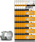 100 Pack LR41 AG3 Battery 392 384 1.55V Button Coin Cell Batteries, Premium Alkaline for Thermometer Watch