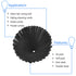 Hestya 36 Pack Hair Comb Bulk, 7 Inch Carbon Fiber Cutting Comb for Men Women, Black
