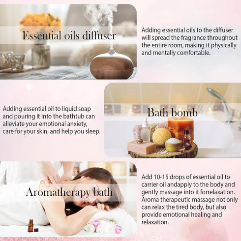 8 Pack Organic Aromatherapy Essential Oil Set - Pure Essential Oil Kit for Diffusers & Candle Making