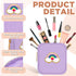 Zubebe 6 Pcs Preppy Patch Cute Makeup Bags - Toiletry Bags for Travel, Chenille Letter Nylon Cosmetic Pouch