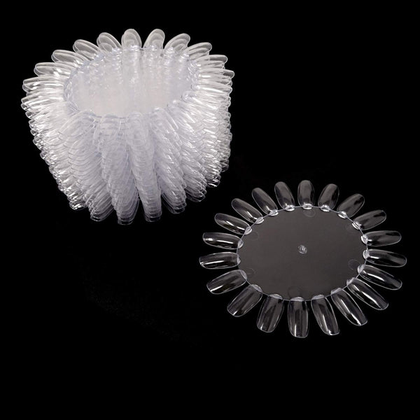 Honbay 20PCS Plastic False Nail Swatches Wheels, Nail Art Color Polish Display Wheel for Manicure