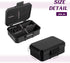 VEEVIIY 3/10/30 ml Peptide Case for Fridge, Room for Syringes and Skin Prep Wipes, Vial Holder, lid is Lined