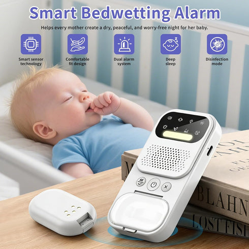 MIRAIWATIMO 2026 8 Upgraded Wireless Bed Wetting Alarm for Boys & Girls and Older Kids, Bedwetting Alarm with Modes