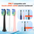 Mcuy 7am2m AM101/AM105 7am 2m, 10 Count, Replacement Brush Heads Compatible with Sonic Electric Toothbrush - Medium