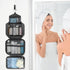 Maliton Toiletry Bag for Men & Women, Hanging Travel Organizer with 4 Compartments, Waterproof Bathroom Shower Bag
