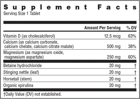Rainbow Light Calcium With Magnesium and Vitamin D3 Tablets, 180 Count - Bone Health and Teeth Support Supplement