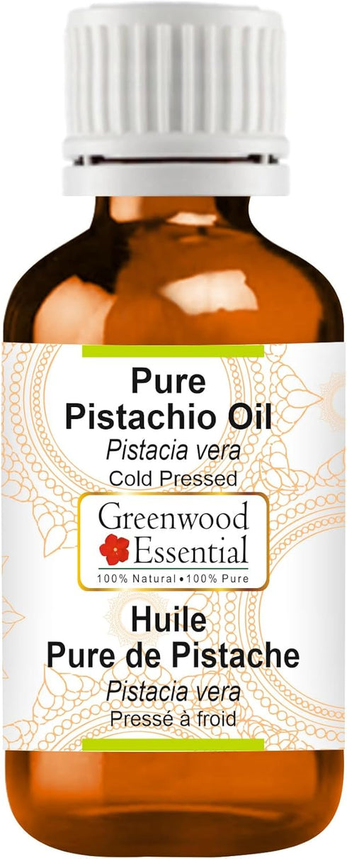 Pure Pistachio Oil (Pistacia vera) Cold Pressed, 30ml (1 oz) for Personal Care