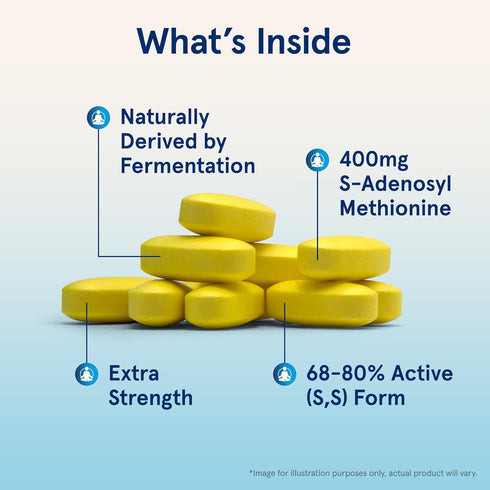 Jarrow Formulas SAMe 400 mg, Supports Joint Health, Liver Function, Brain Metabolism, 60 Tablets