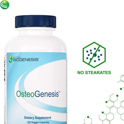 Nutra BioGenesis Osteogenesis - Calcium, Magnesium, Vitamin D & K for Bone Strength, 120 Capsules
