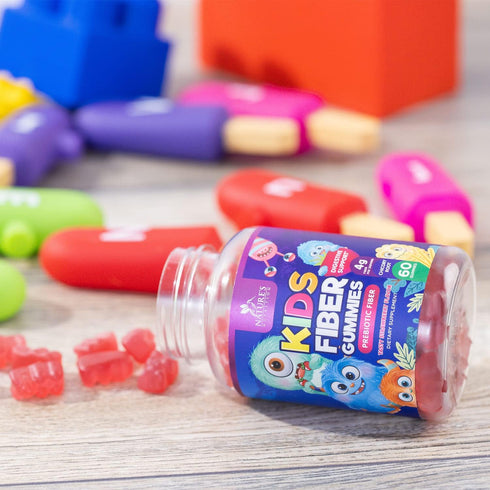 Fiber Gummies for Kids Supplement, 60 Gummies - Daily Prebiotic Fiber for Digestive Health & Immune Support