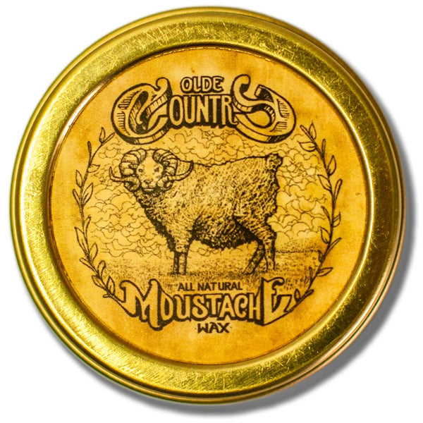 Mustache Wax Olde Country Medium Hold, 1 oz Tin by Vintage Grooming