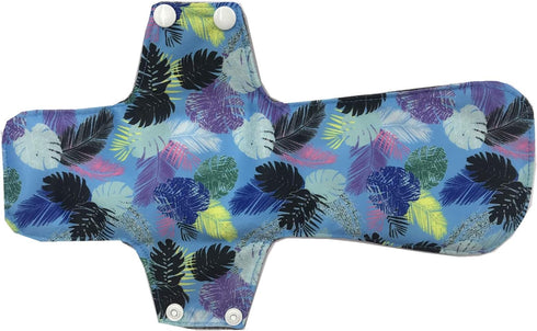 MUMBABY 6pcs 12 Inch (30.5cm) 12inch) Heavy Flow Charcoal Bamboo Mama Cloth/Menstrual Pads/Reusable Sanitary Pads