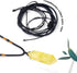 Runyangshi Citrine Healing Crystal Pendants, Double Pointed Natural Quartz Necklace, 6 Faceted Chakra Wand
