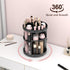 Rotating Makeup Organizer, 360° Spinning Skincare Organizers, Adjustable Layer Cosmetic Storage Lazy Susan Makeup Organizers for Dresser Bathroom, Medium, Black