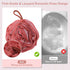 Toplive Shower Loofah Bath Sponge, Dark Green and Wine Red Exfoliating Mesh Pouf