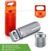Patelai 4 Pieces Portable Pill Case, Waterproof EDC Container for Travel, Aluminum Pill Bottle Keychain Holder