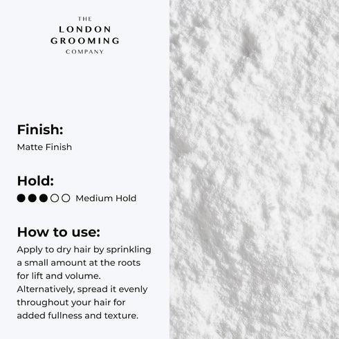 Matte Hair Powder for Men | Styling Texture Powder with Medium All-Day Hold, 0.7 Ounces (20 grams)