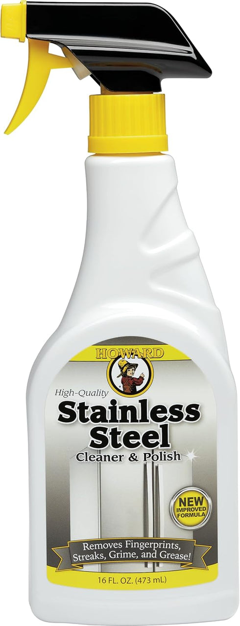 Howard Products Stainless Steel Cleaner for Appliances - Stainless Steel Cleaner and